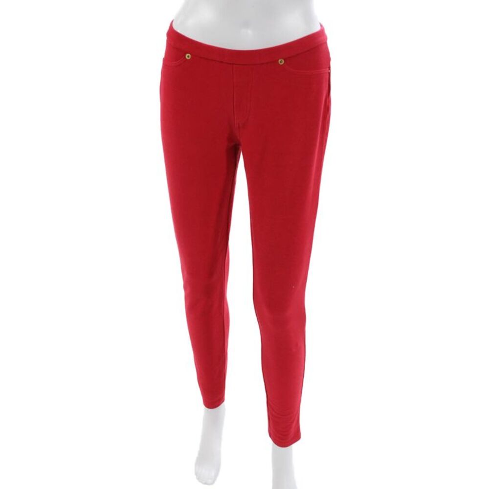 Michael Michael Kors Womens Red Polyester Blend Jeggings Size S
